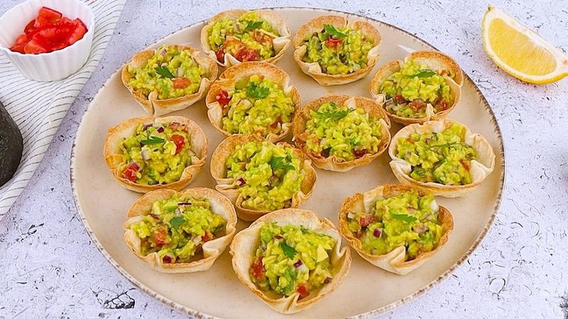Avocado Lime Tortilla Scoops