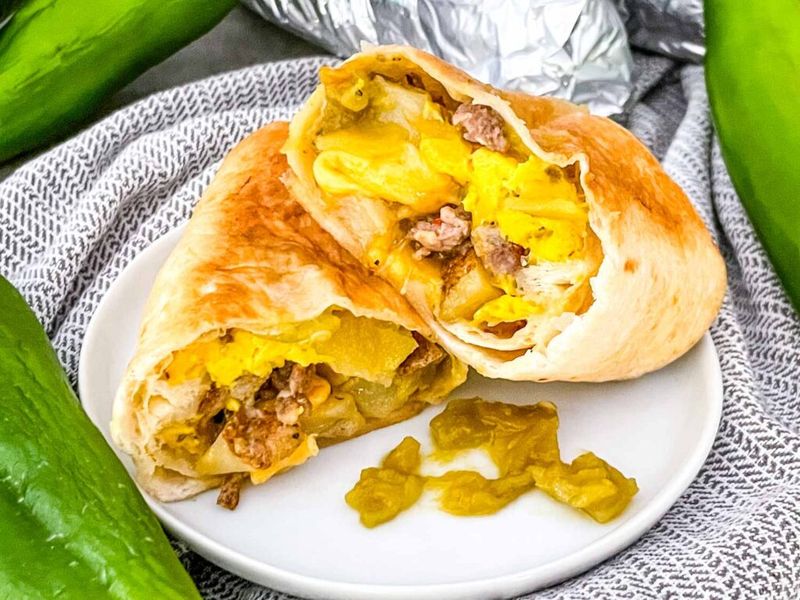 Sausage, Egg, Cheese, Green Chile