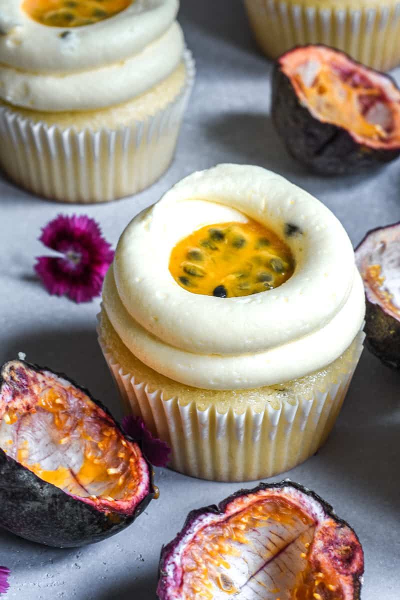 Mango Passionfruit Sunshine Cupcakes