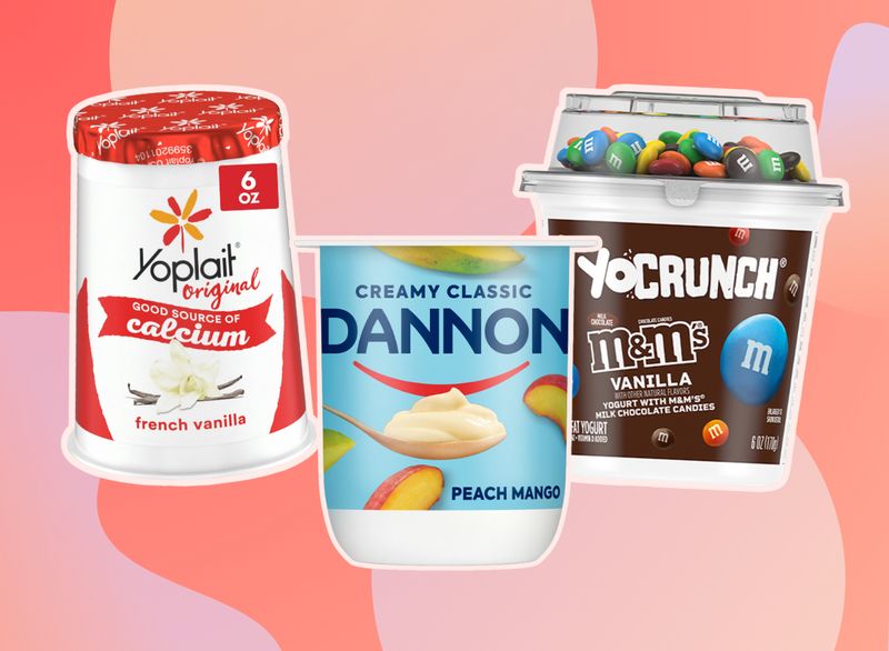 Sweetened yogurt cups (especially low-fat)