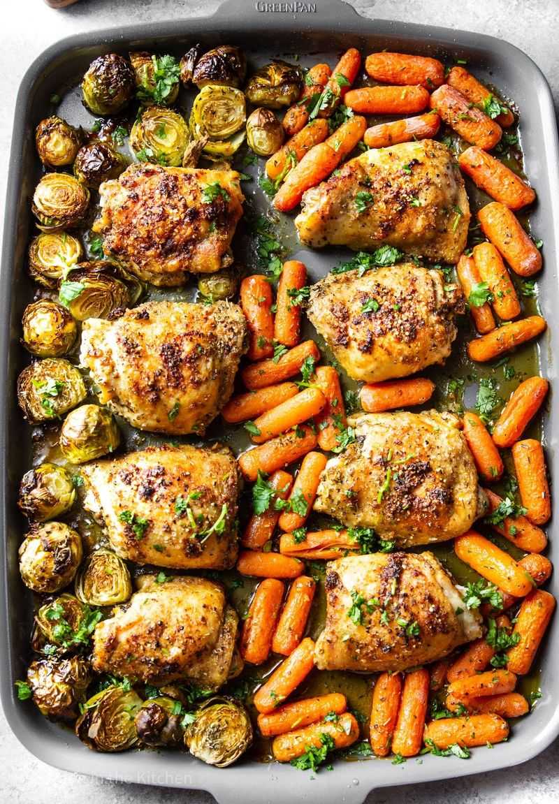 Sheet-Pan Chicken Thighs & Veg