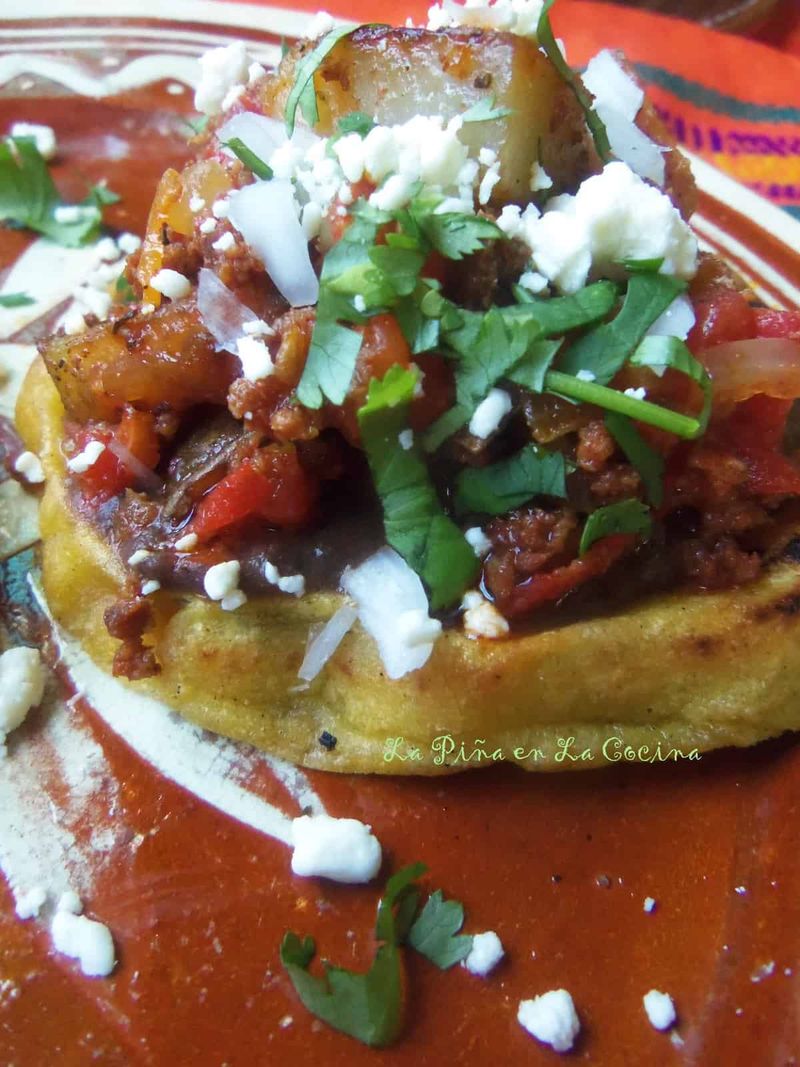 Chorizo Potato Breakfast Sopes