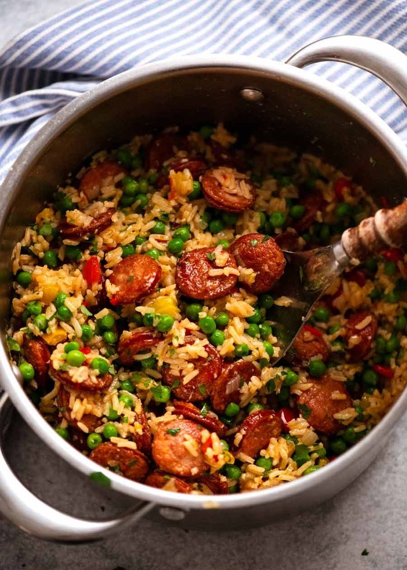 One-Pot Sausage And Rice