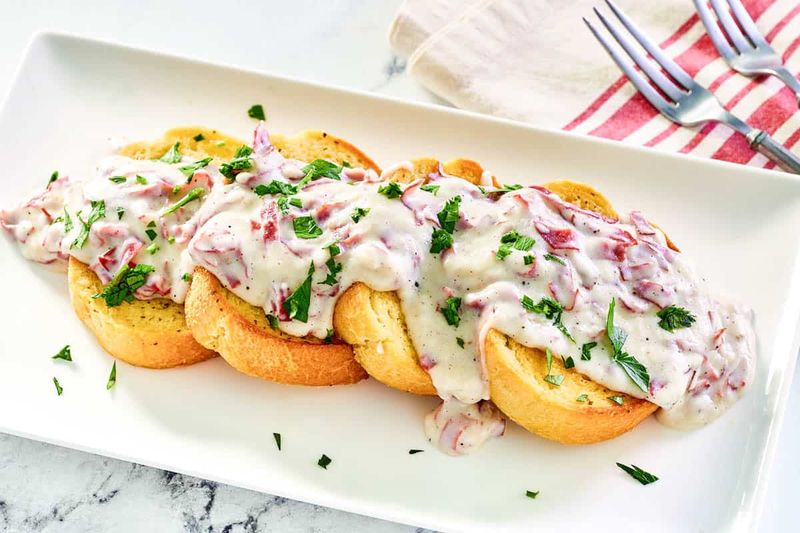 Creamed Chipped Beef on Toast
