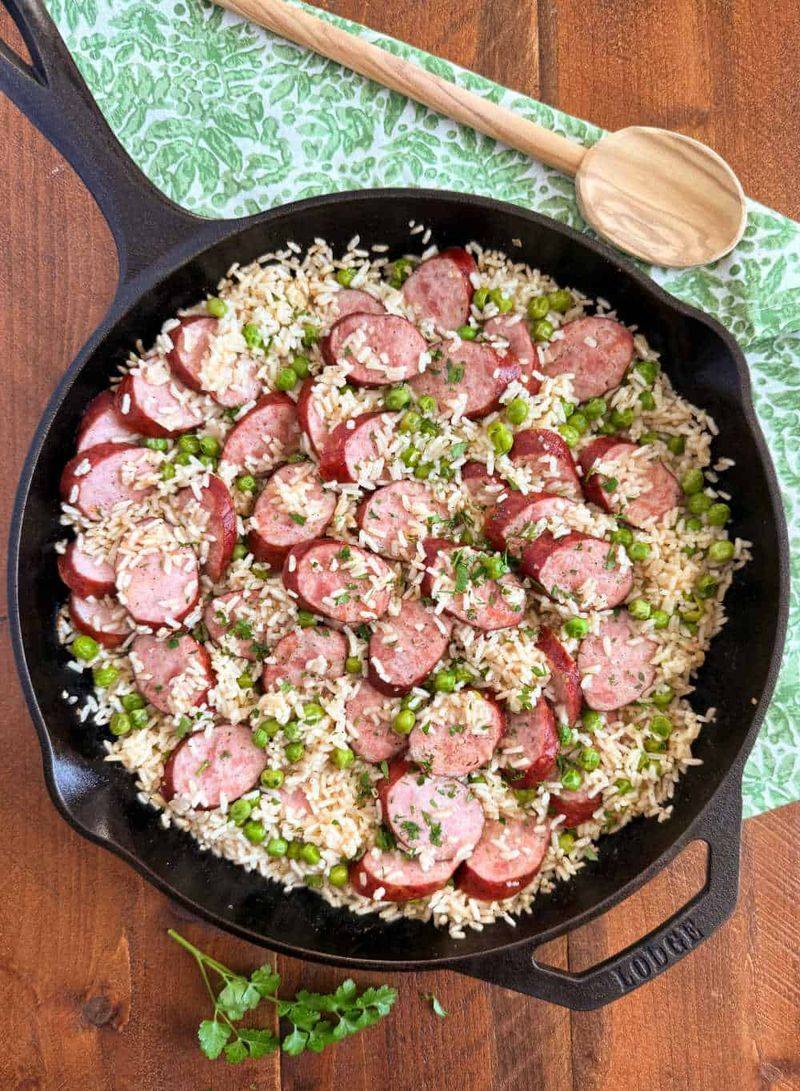 Kielbasa and Rice Skillet