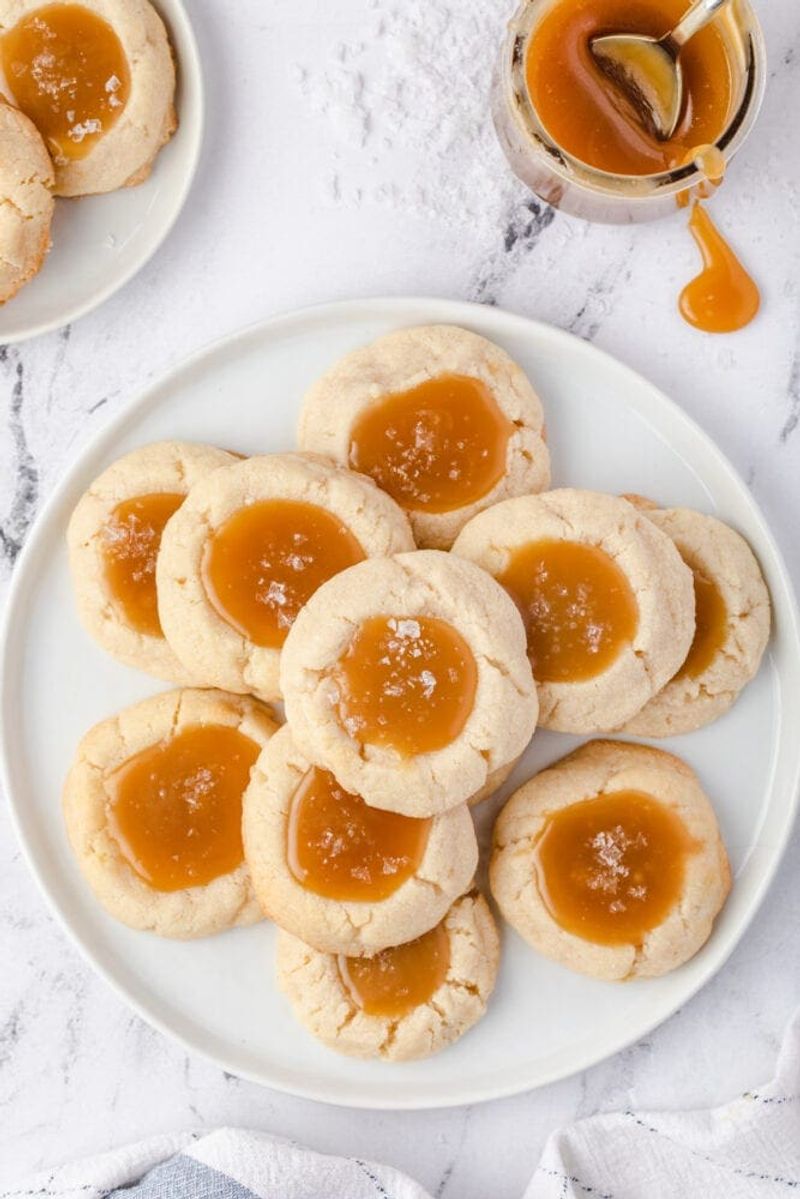 Salted Caramel Thumbprints