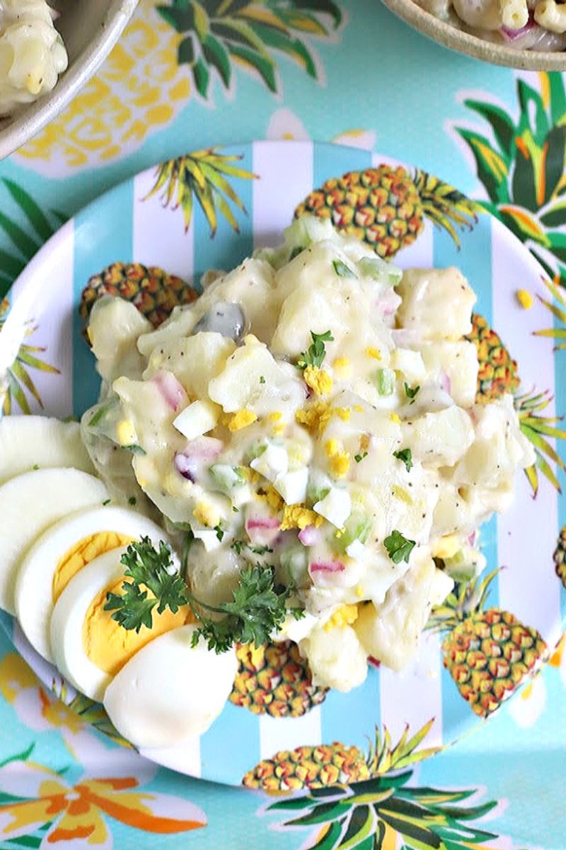 Potato salad with pickles