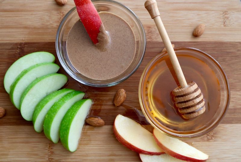Apple Slices With Almond Butter