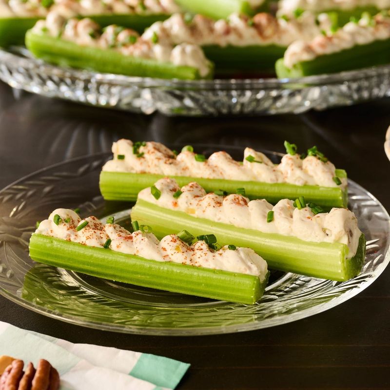 Stuffed Celery with Pimento Cheese