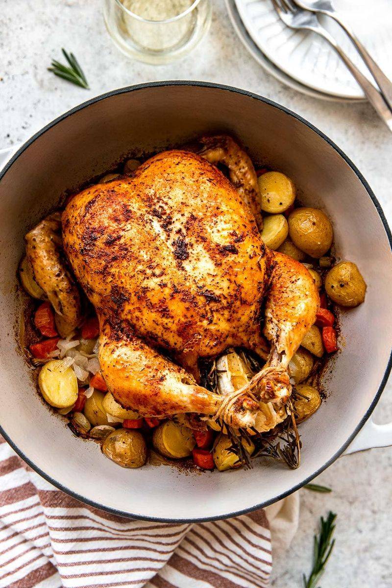 Dutch Oven Roast Chicken