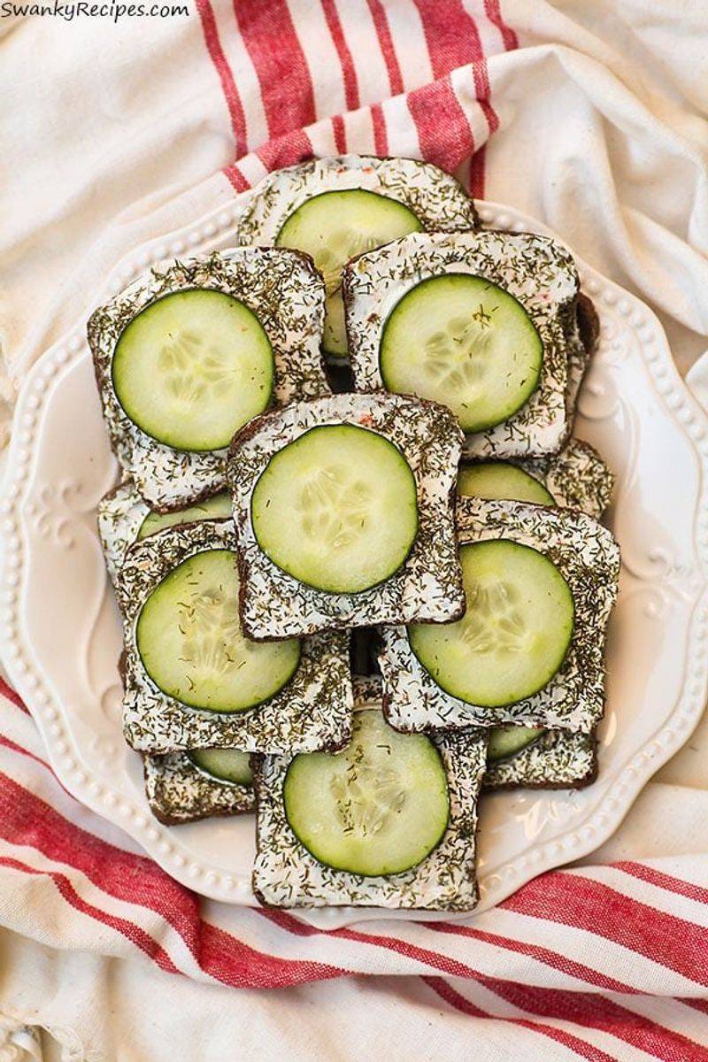 Cucumber Cream Cheese Sandwich