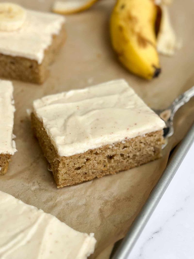 Banana Sheet Cake With Brown Butter Frosting