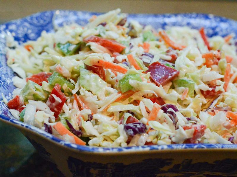 Coleslaw with Green Bell Pepper