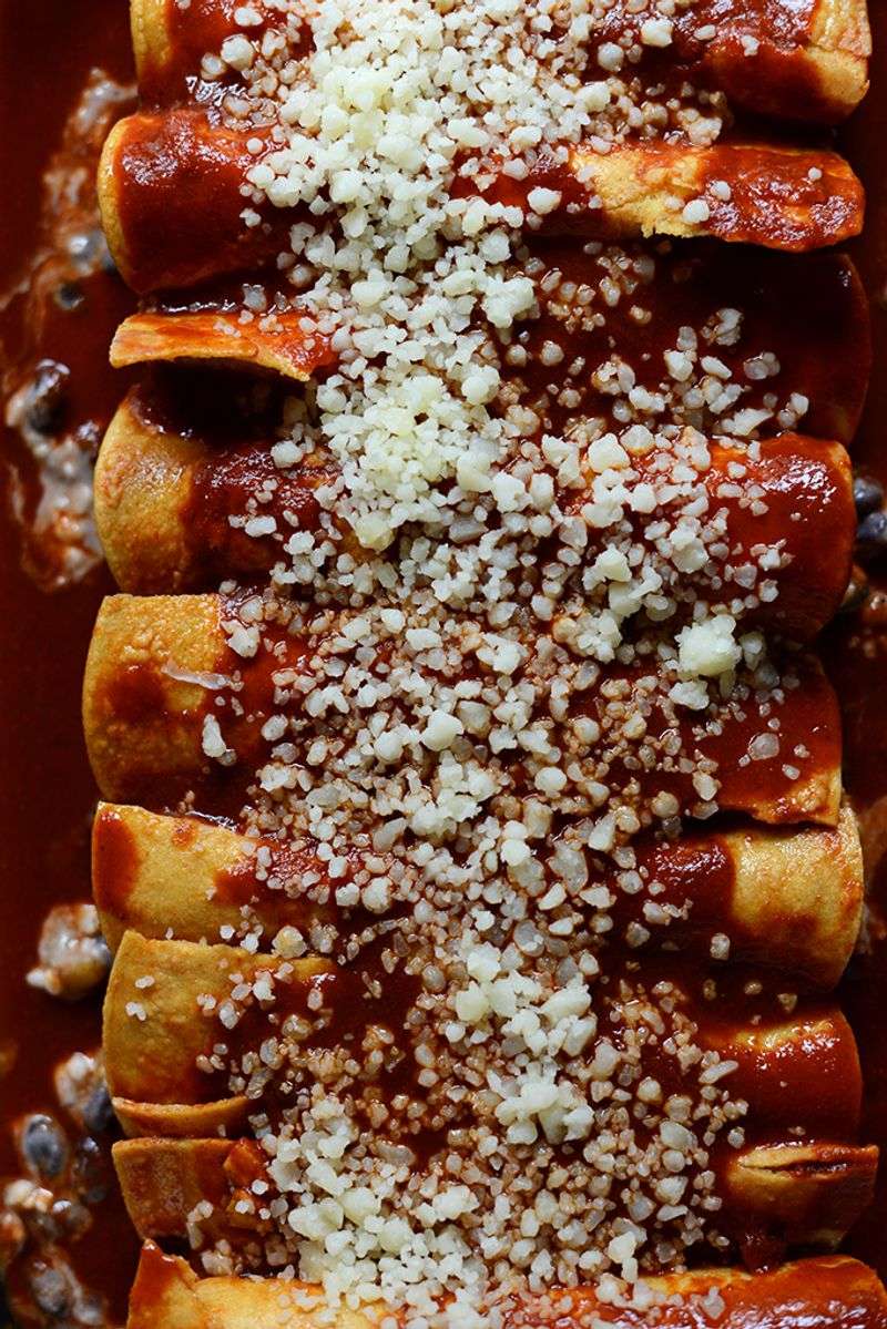 Green Chile Breakfast Enchiladas (Colorado)