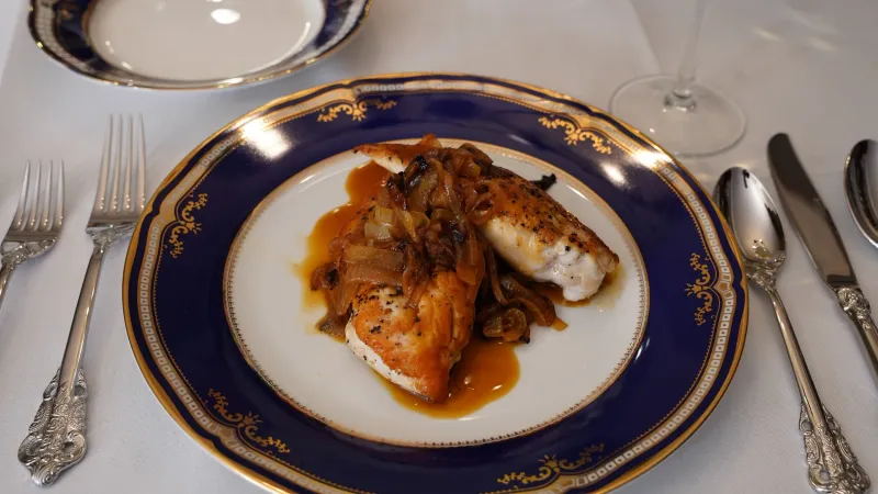 Sautéed Chicken Lyonnaise