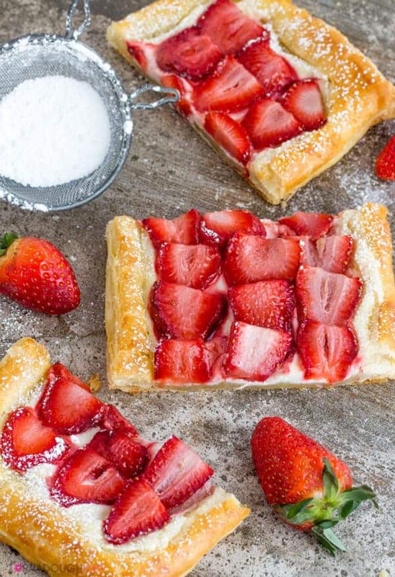 Strawberry Puff Pastry Tarts