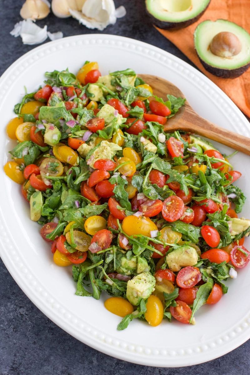 Arugula, Avocado, and Tomato Salad
