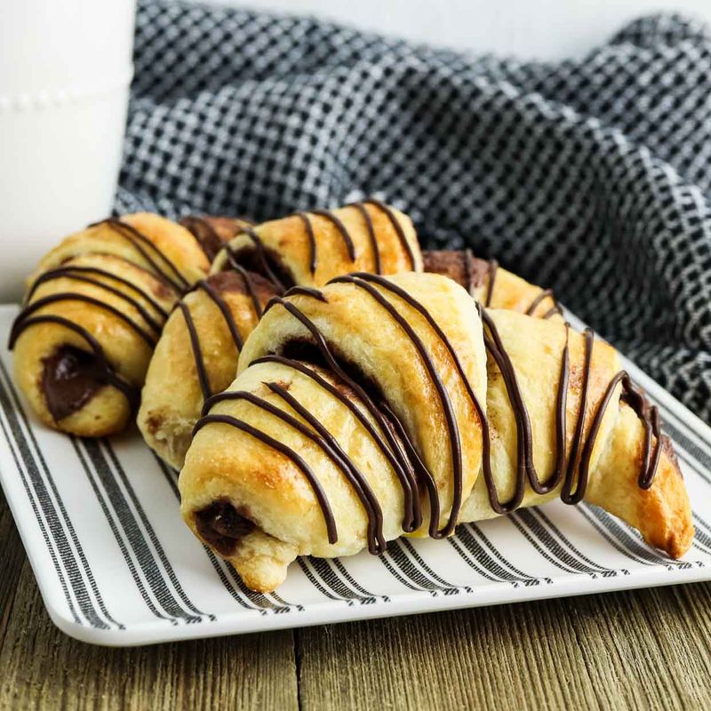 Nutella Stuffed Crescent Rolls