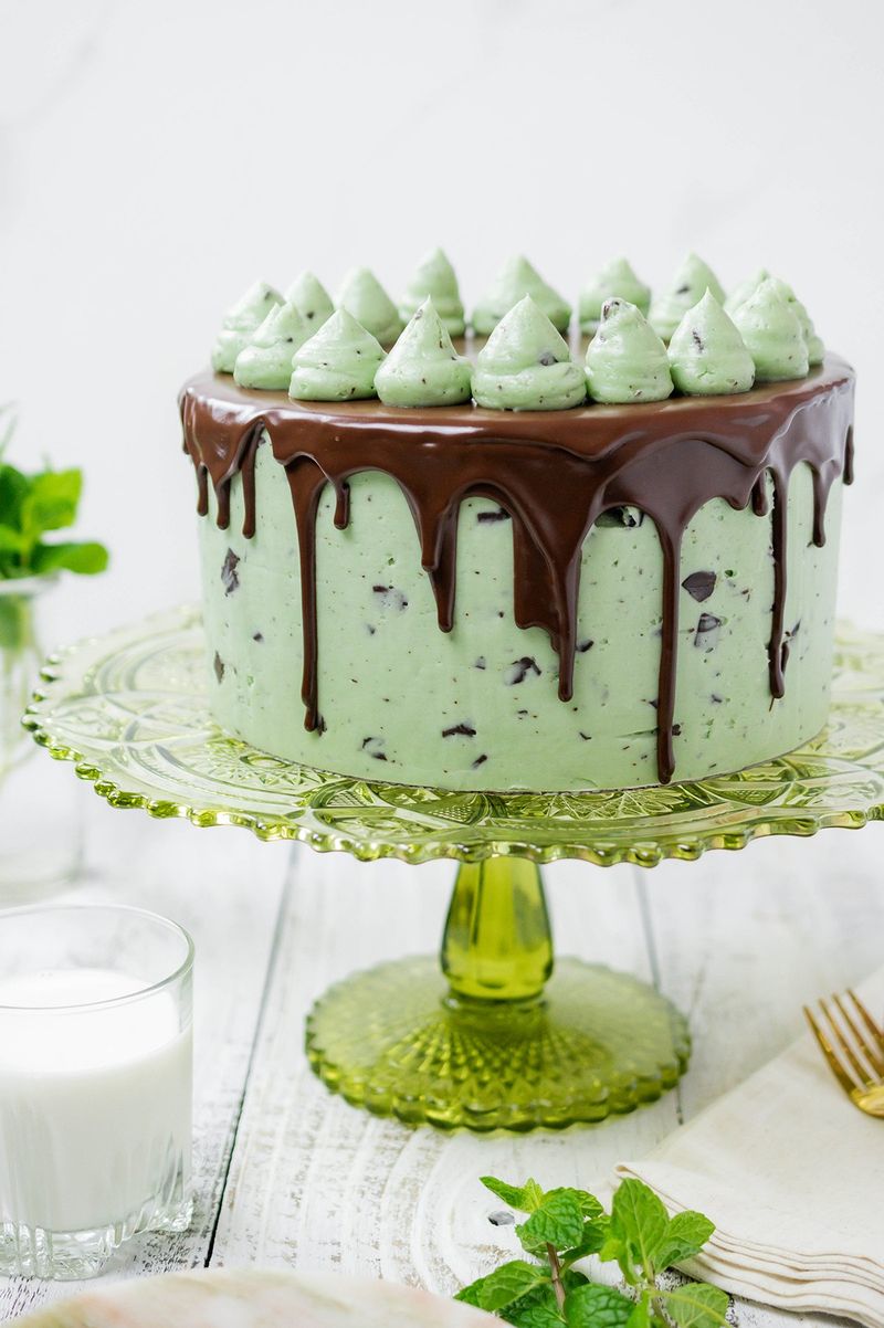 Mint Chocolate Layer Cake