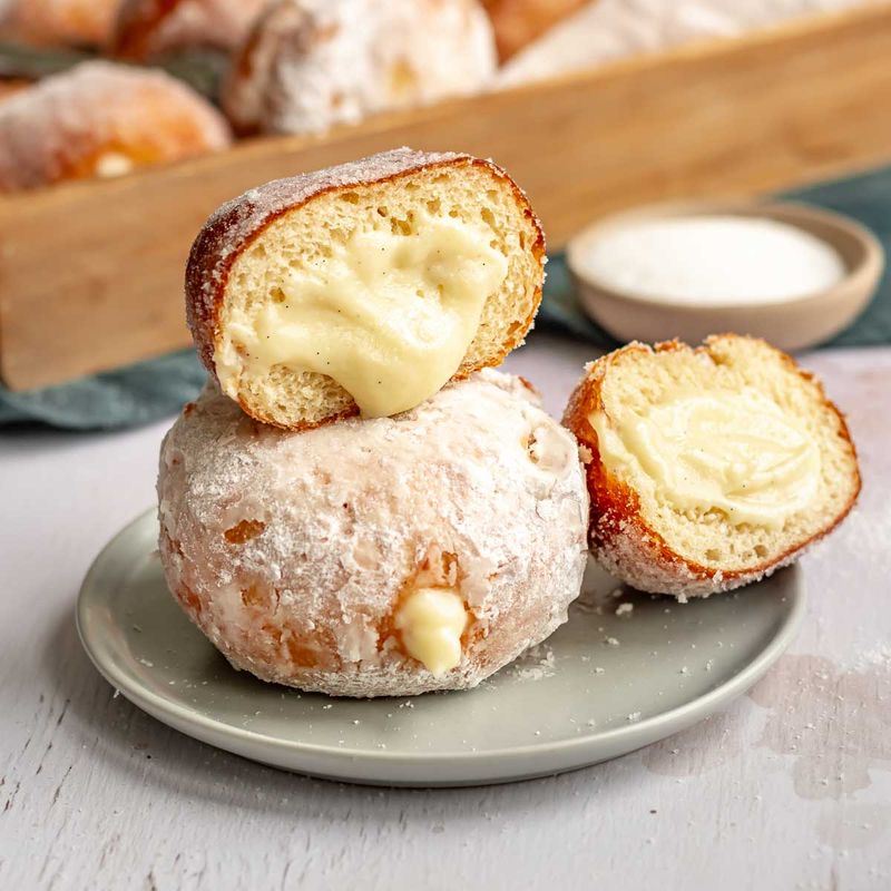Brioche Donut with Vanilla Bean Cream
