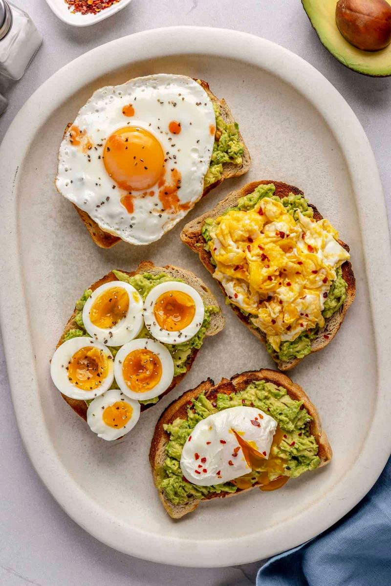 Avocado Toast With Fried Egg