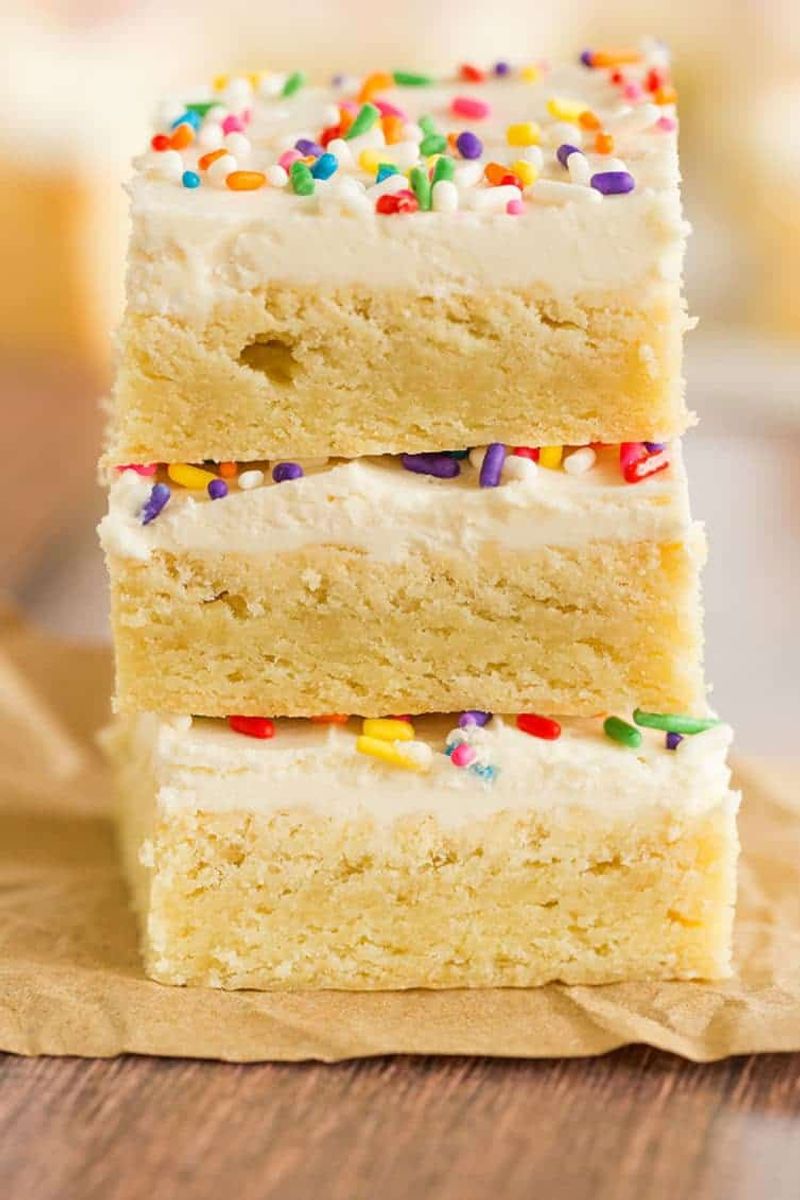Sugar Cookie Bars With Frosting