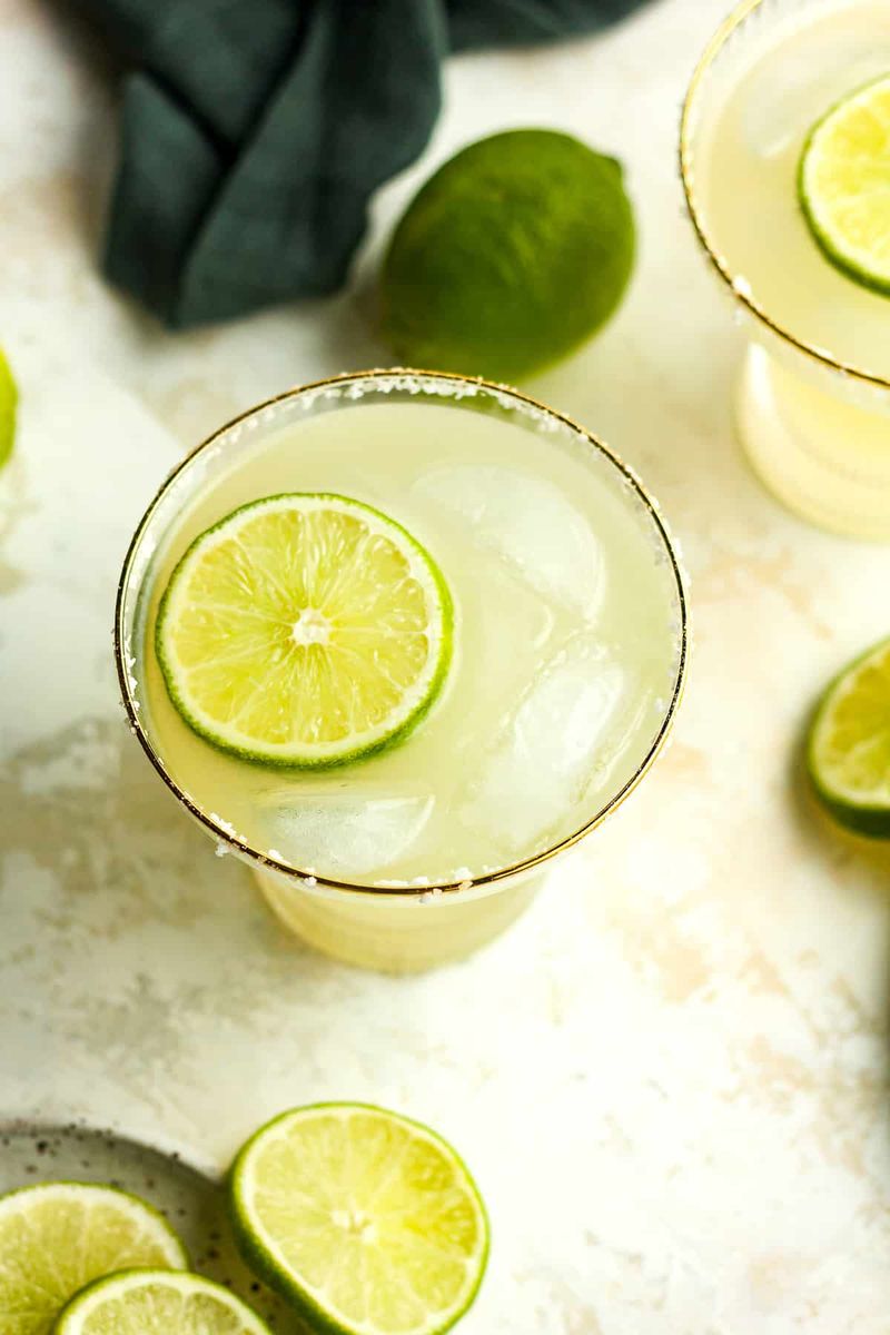 Fresh-lime margaritas, not premix