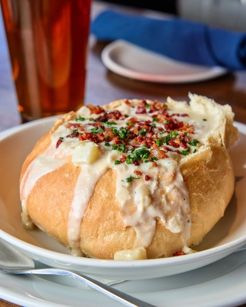 Boston: New England clam chowder