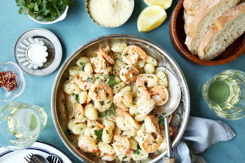 Gnocchi with Shrimp Scampi Flavors