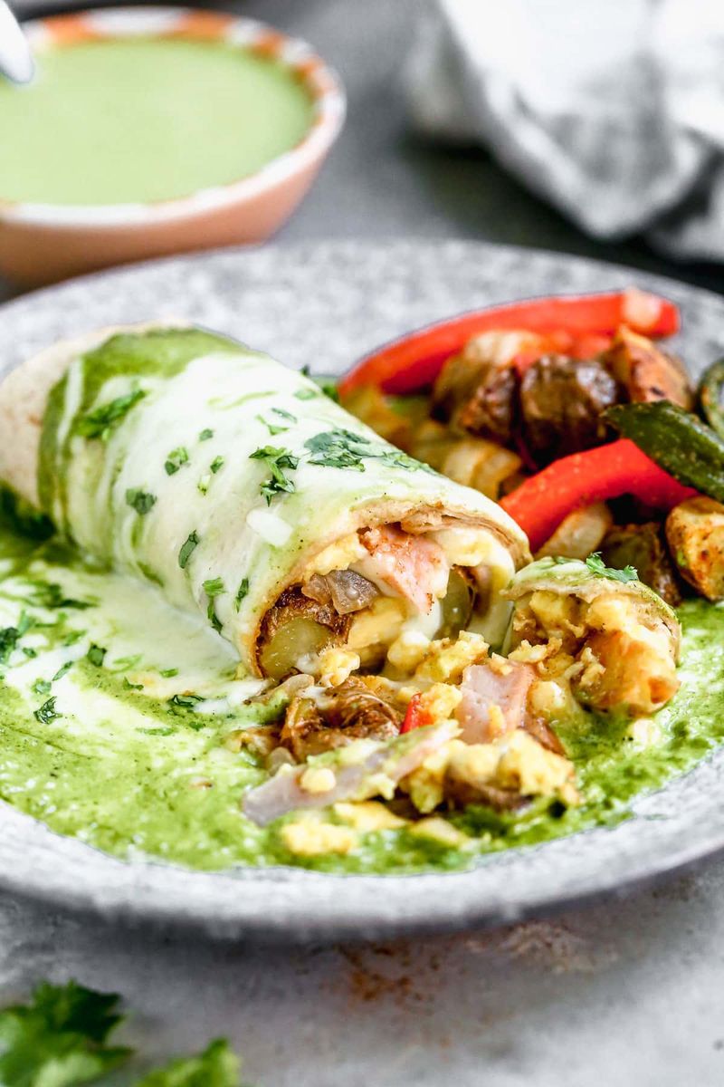 Green Chile Breakfast Burrito (Colorado)