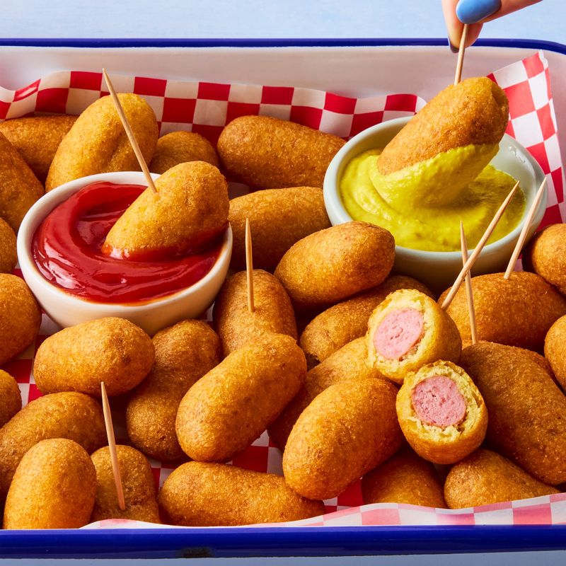Mini corn dog bites