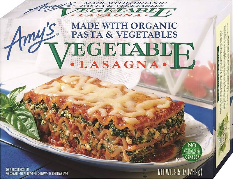 Amy’s Light in Sodium Vegetable Lasagna