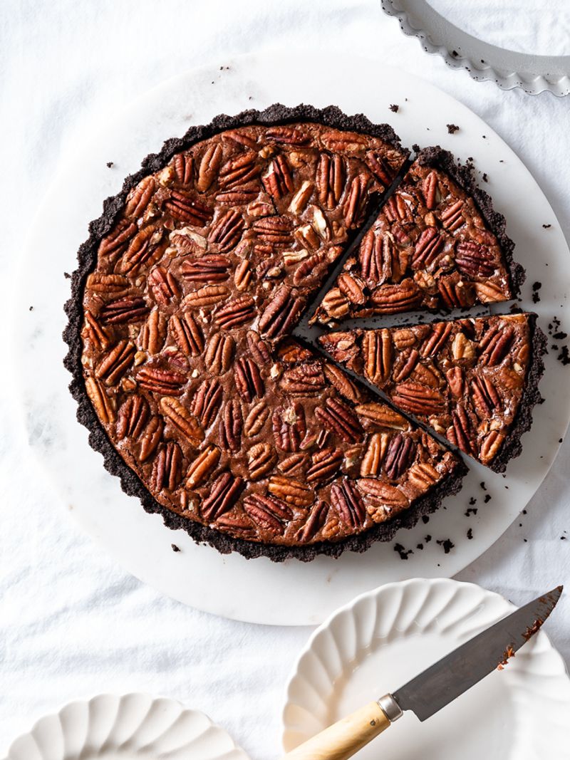 Chocolate Pecan Pie Tart