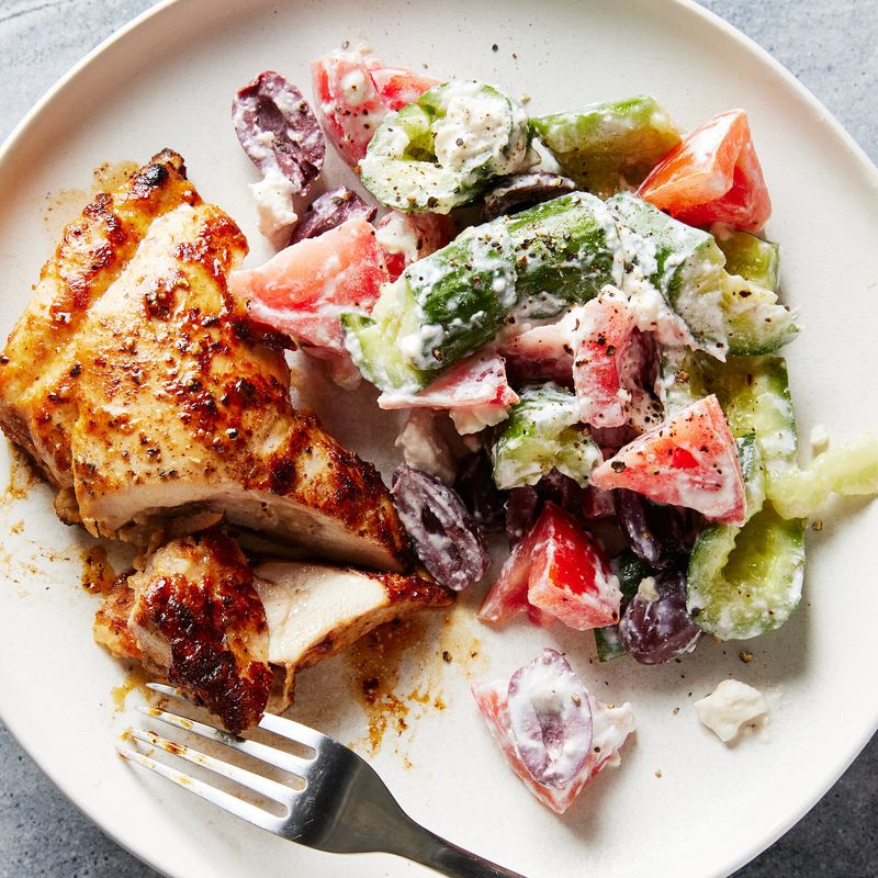Creamy Greek Chicken With Feta