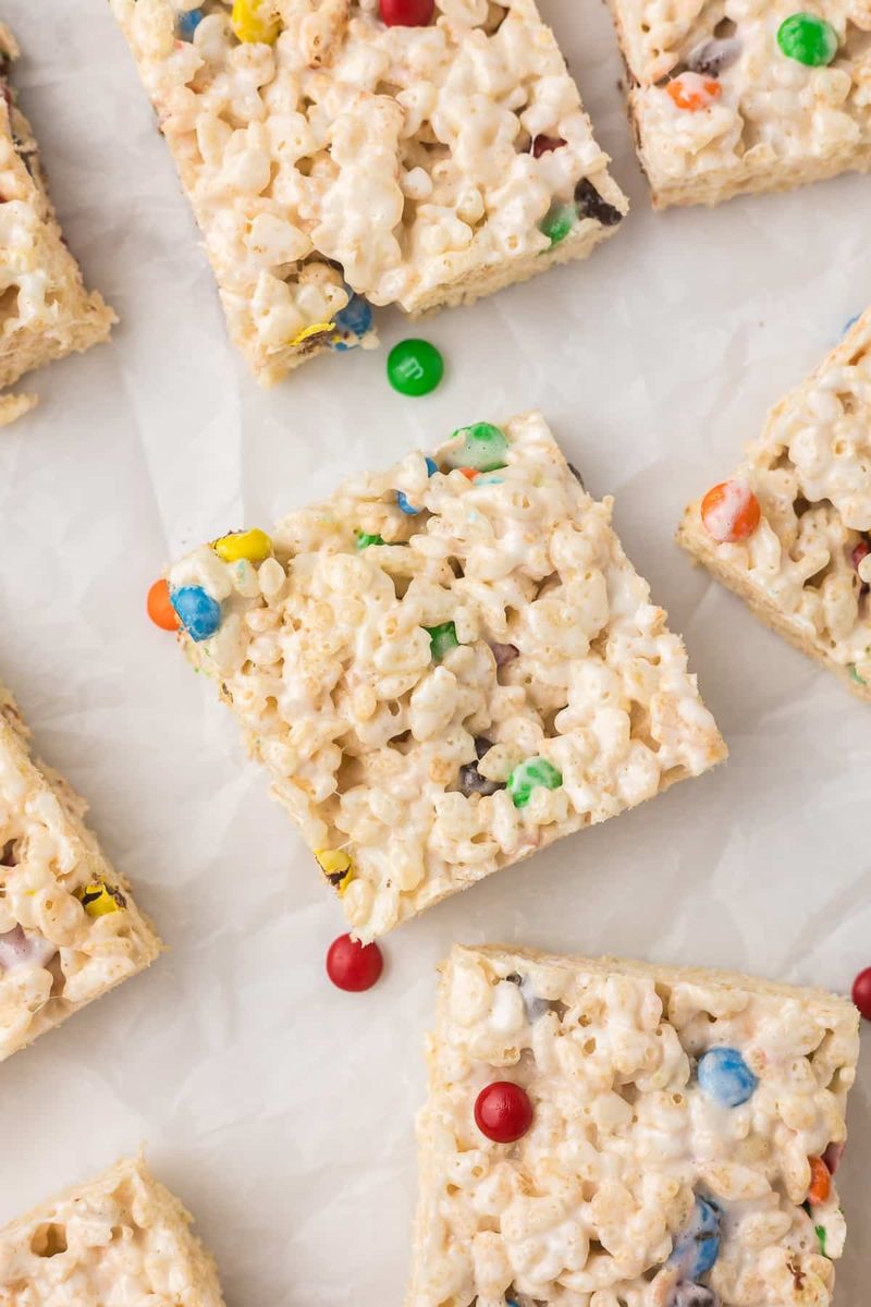 M&M Rice Krispie Treats