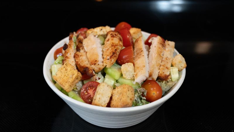 Caesar Salad with Rotisserie Chicken