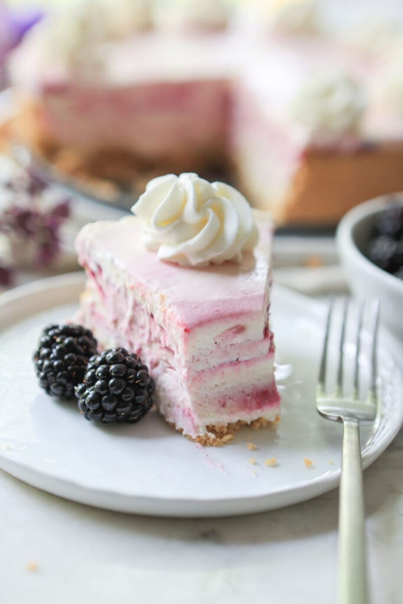 Blackberry Thyme Cheesecake
