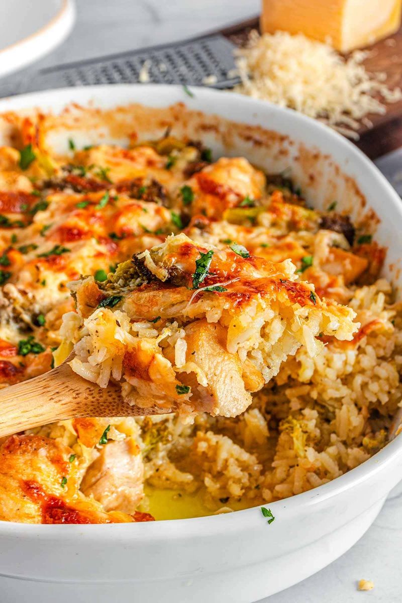 Classic Cheesy Chicken and Rice