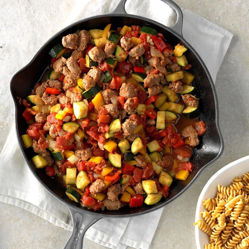 Sausage and Veggie Skillet