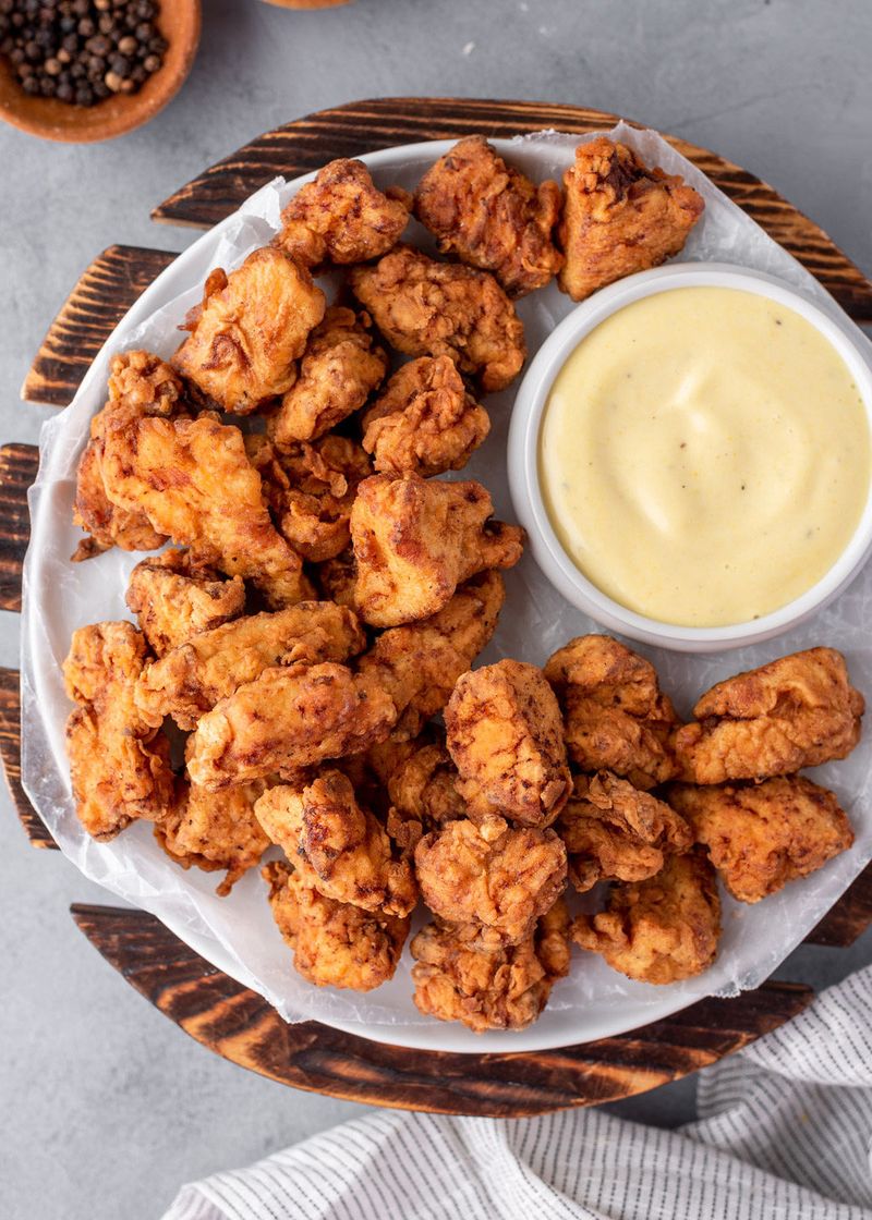 Nuggets are cut for maximum crust