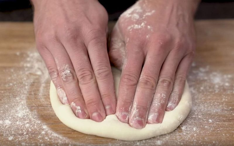 Use your fingertips, not a rolling pin