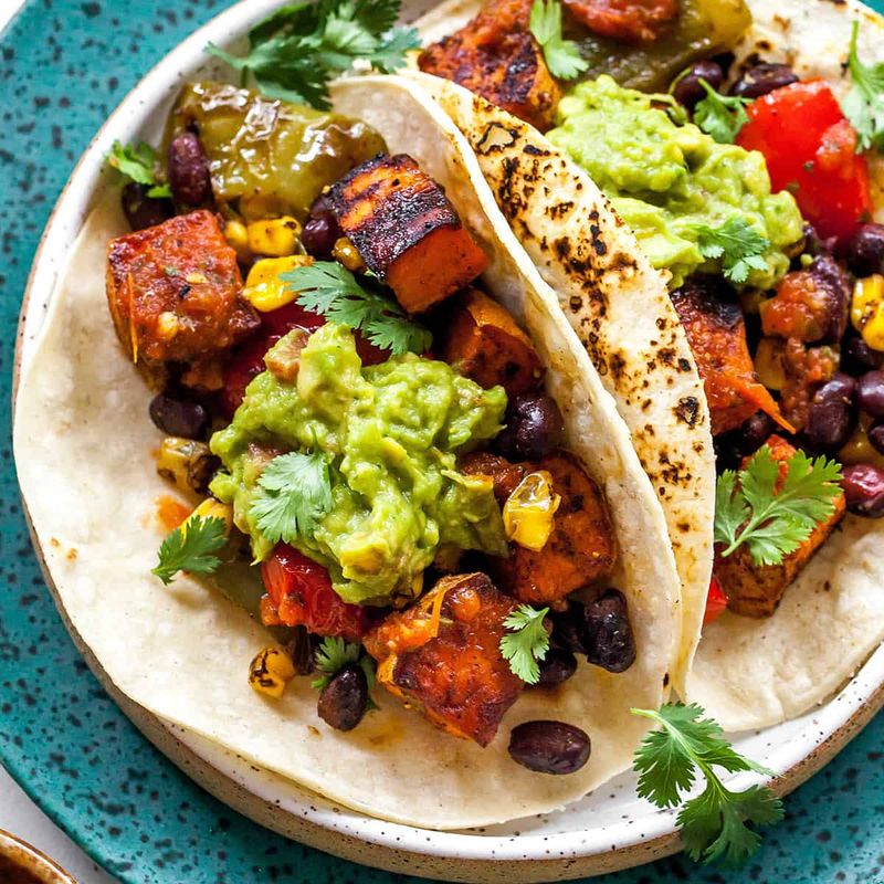 Black Bean and Sweet Potato Tacos