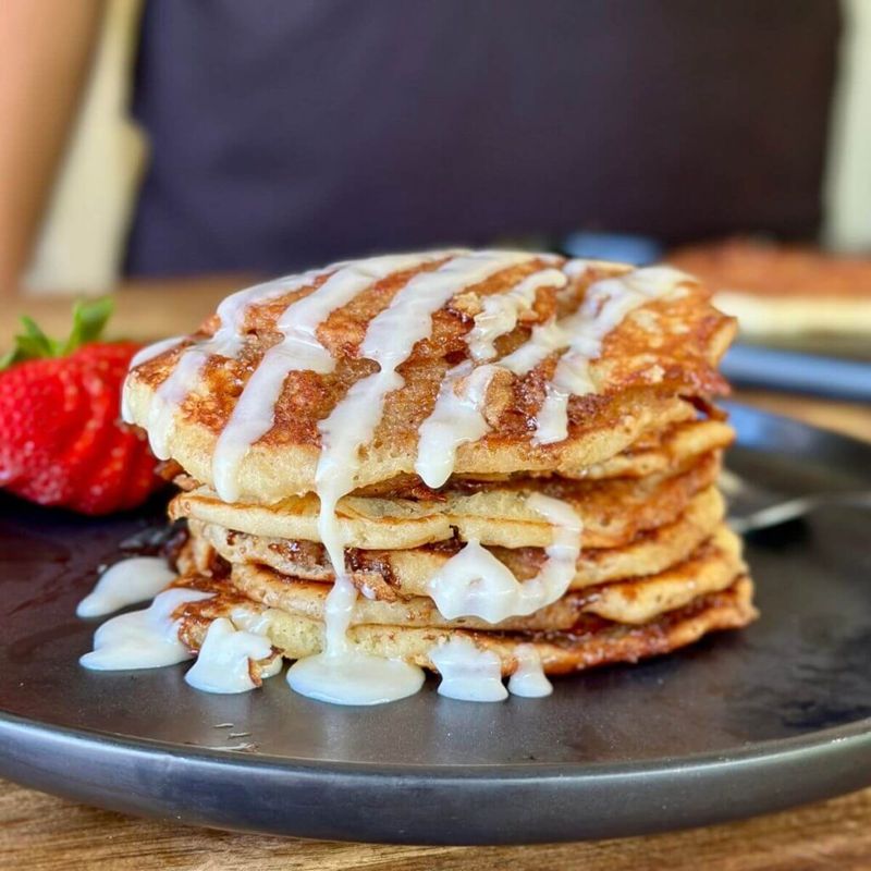 Three That Must Return: Cinnamon Roll Pancakes