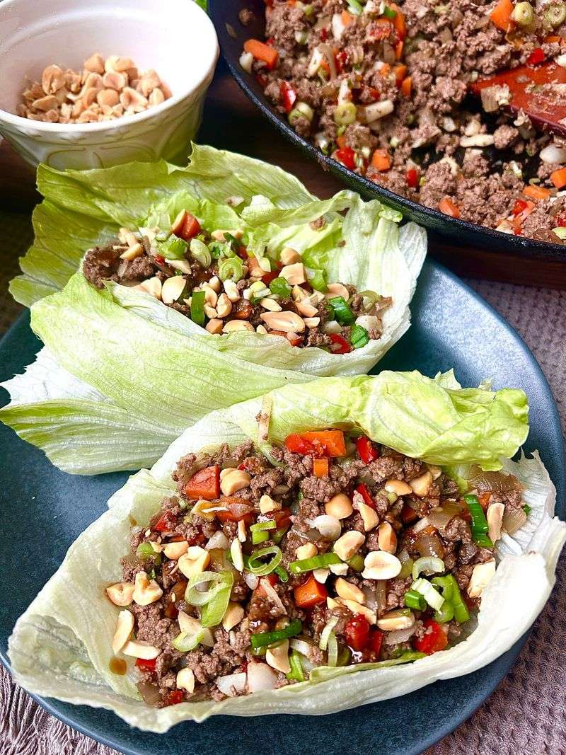 Venison Lettuce Wraps With Ginger and Garlic