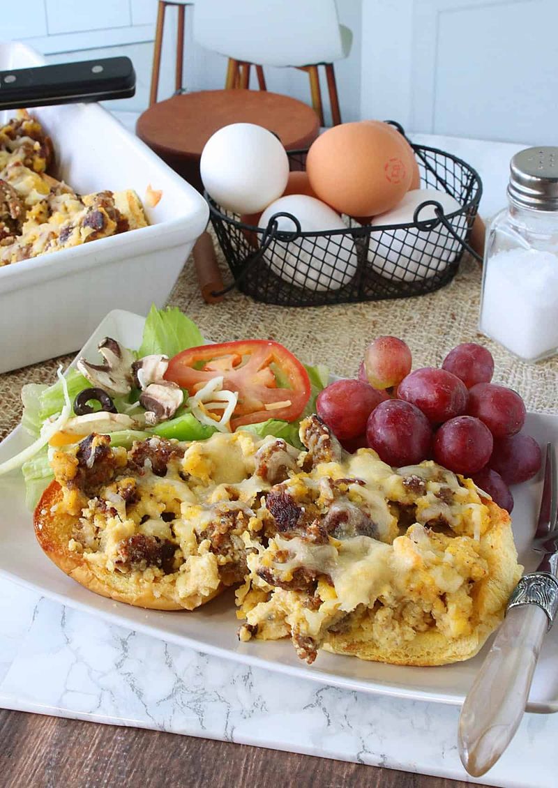 Breakfast Sausage And Egg Scramble (Dinner Style)