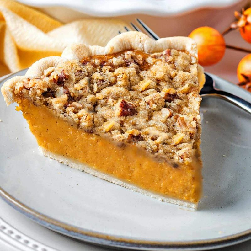 Sweet Potato Pie With Pecan Topping