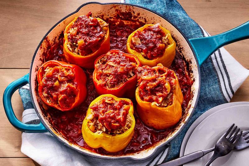 Turkey Stuffed Bell Peppers