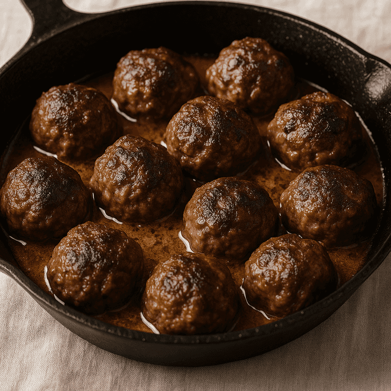 Carnivore Skillet Meatballs