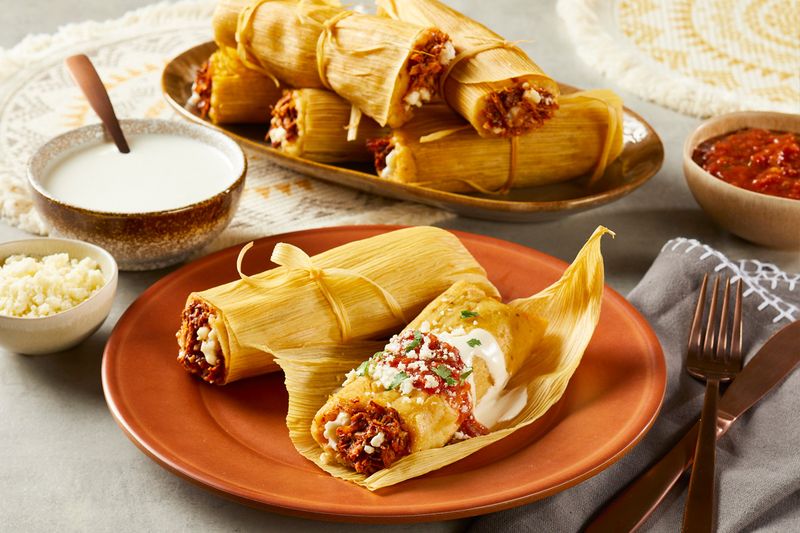 Tamales with Red or Green Chile