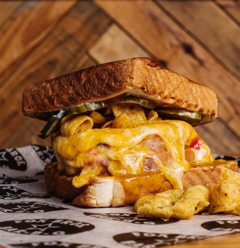 Smoked bologna sandwiches